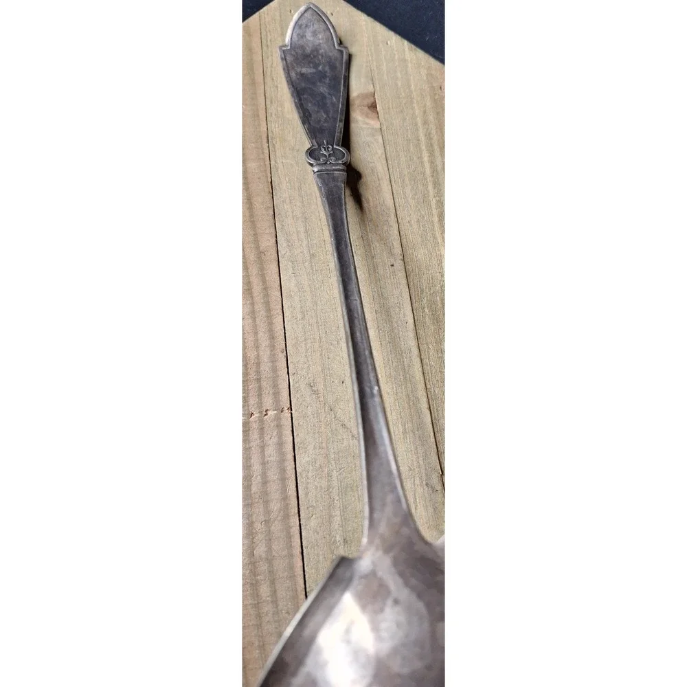 Antique 1847 Rogers Bros A1 Silverplate Soup Ladle Lily of the Valley Pattern 13